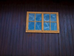 Winter Fensterscheibe