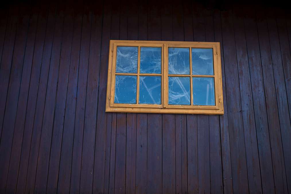 Winter Fensterscheibe